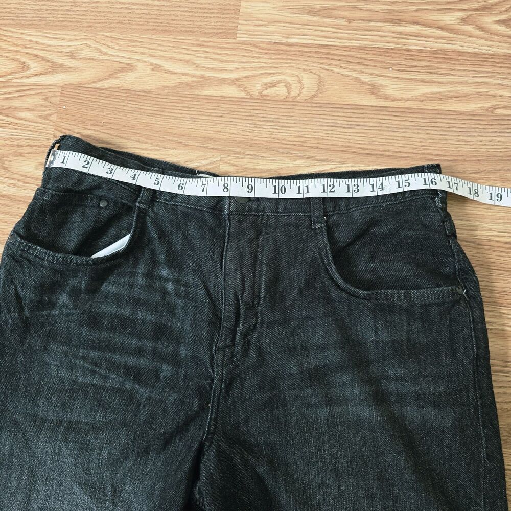 Anthropologie Pilcro Barrel Leg Jeans Women's Size 31 Black High-Rise - Picture 8 of 10